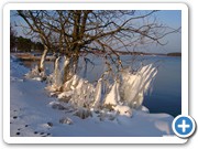 Eiskristalle in Karlsborg am Vättern